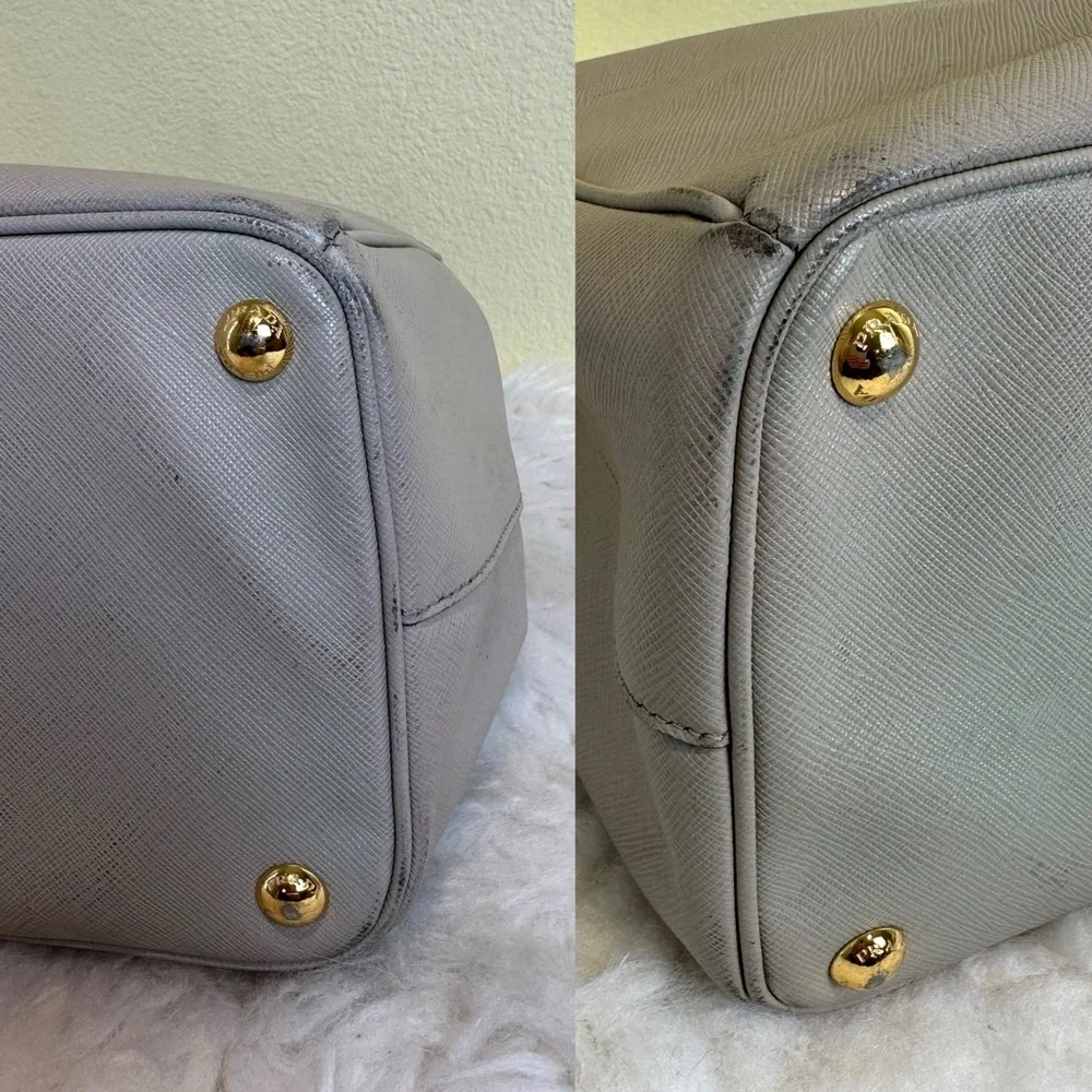 💯Authentic Prada Lux Safiano  Leather Handbag🍀 - Picture 12 of 15
